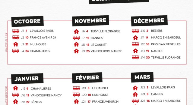 calendrier saison ligue a quimper volley 29