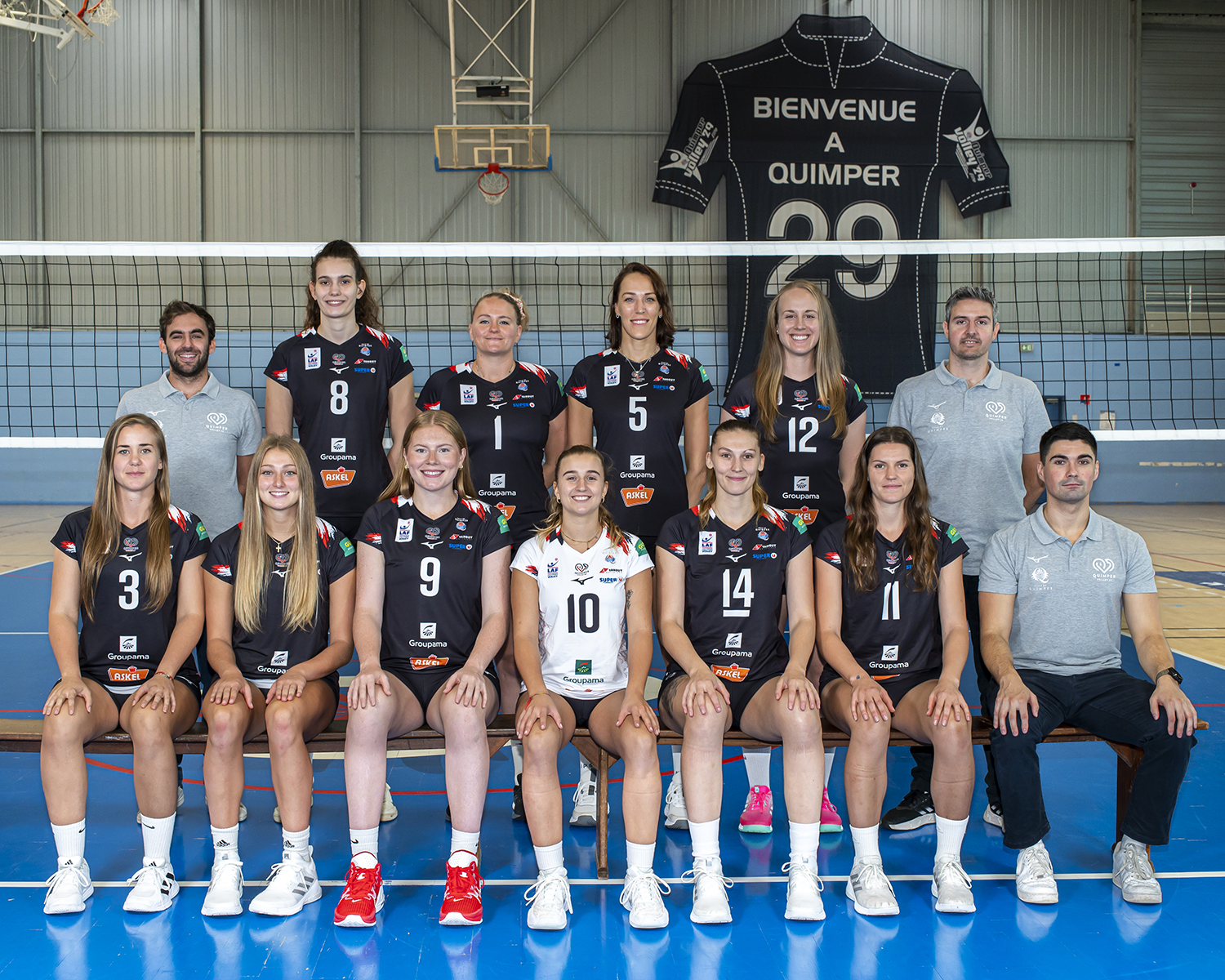 photo équipe volleyball quimper volley ligue a