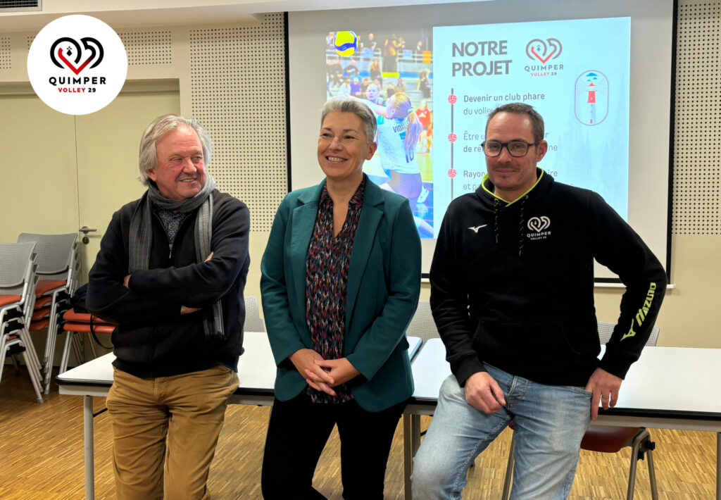 gouvernance collective quimper volley 29 jo dréau marie aude ansquer sebastien le prunenec